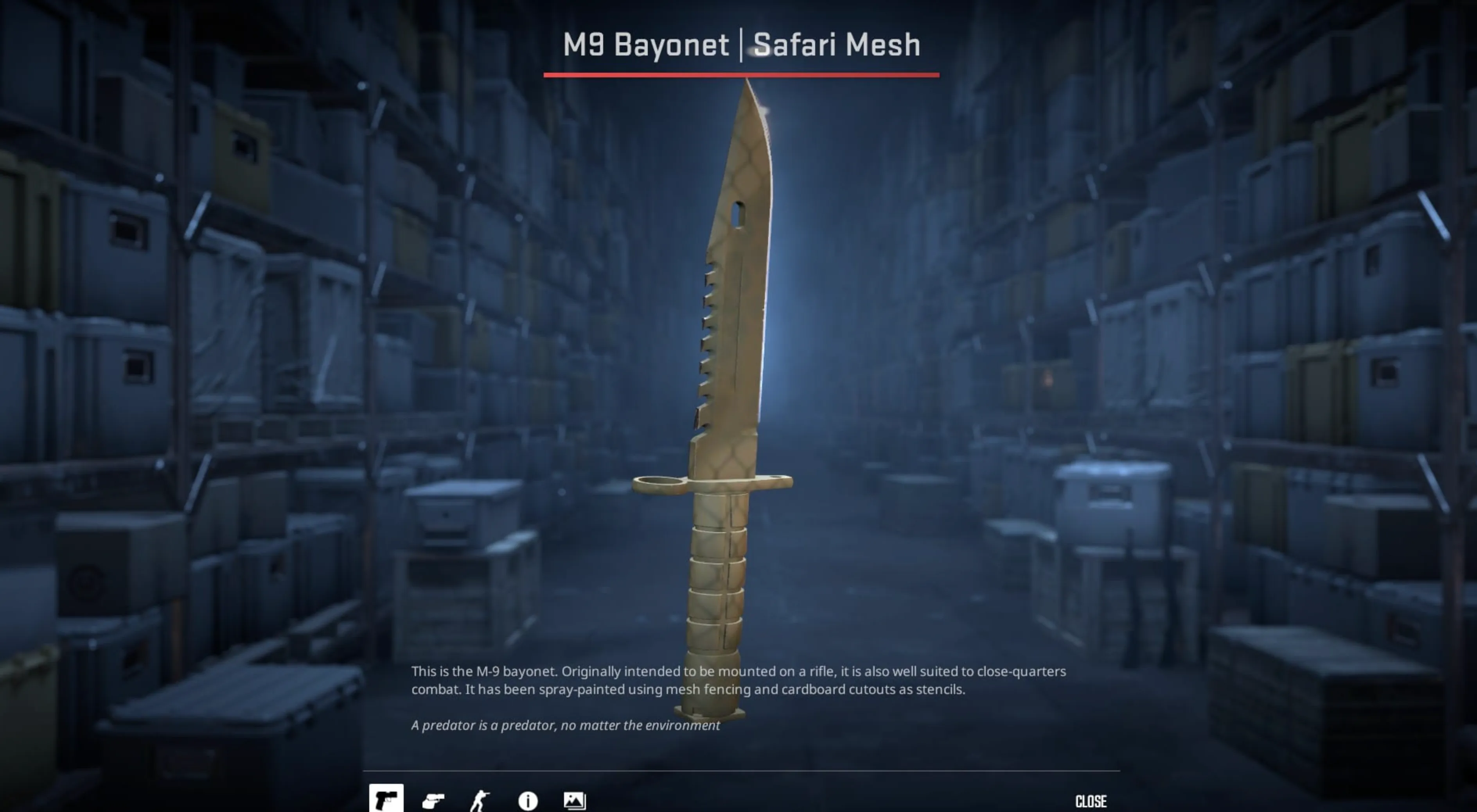 Bayonet Safari Mesh
